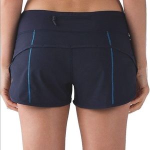 NWT Lululemon Run Speed Short - Navy - Size 6